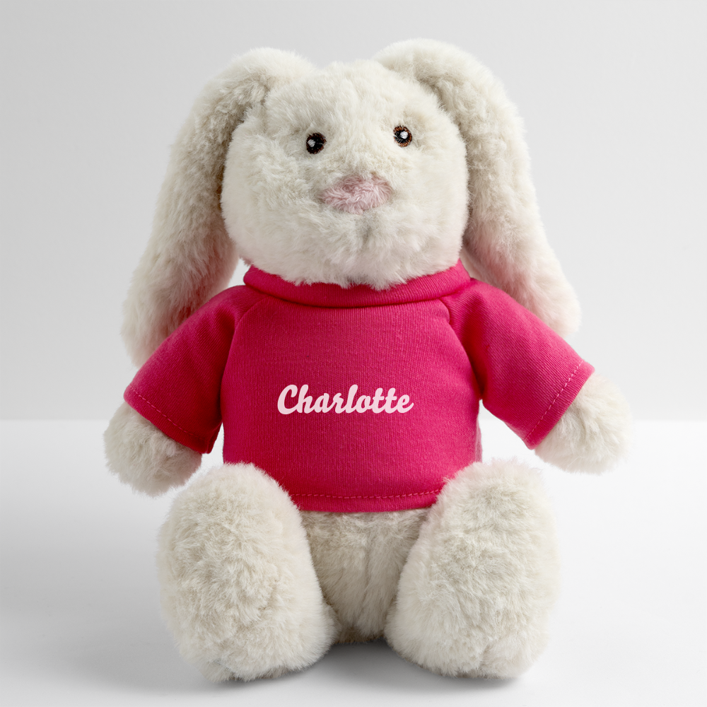 Doudou "Lapin" pour bébé personnalisable - pink