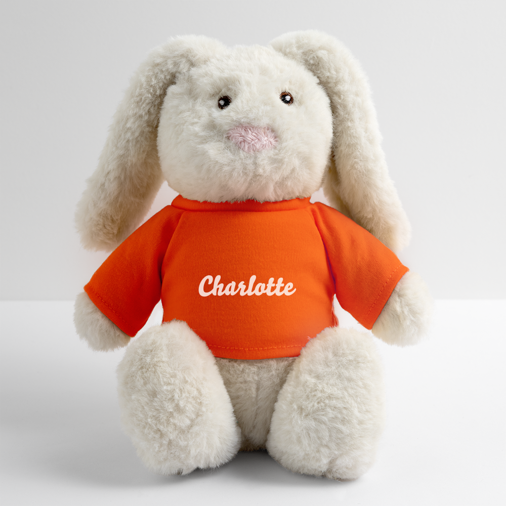 Doudou "Lapin" pour bébé personnalisable - golden orange