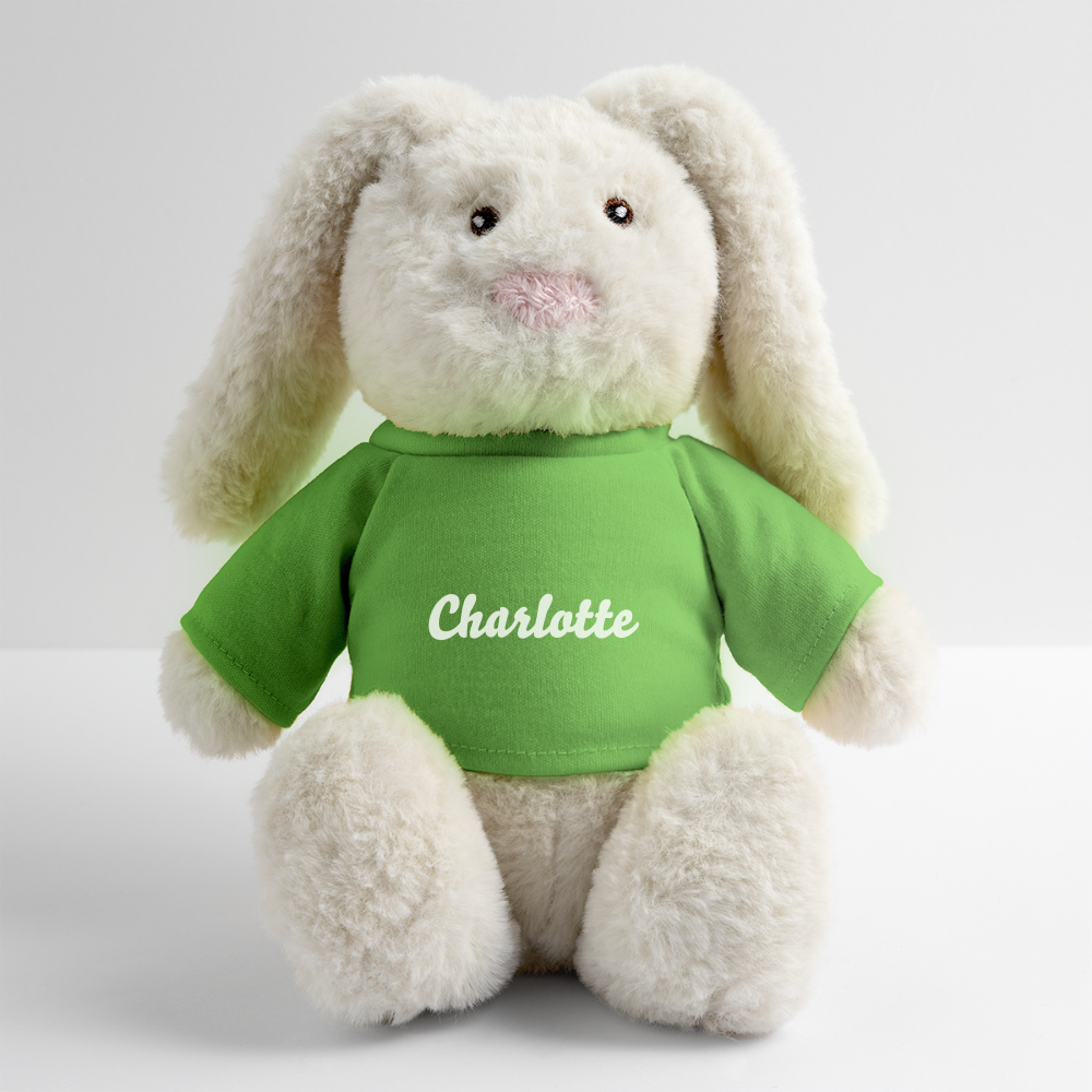 Doudou "Lapin" pour bébé personnalisable - light green