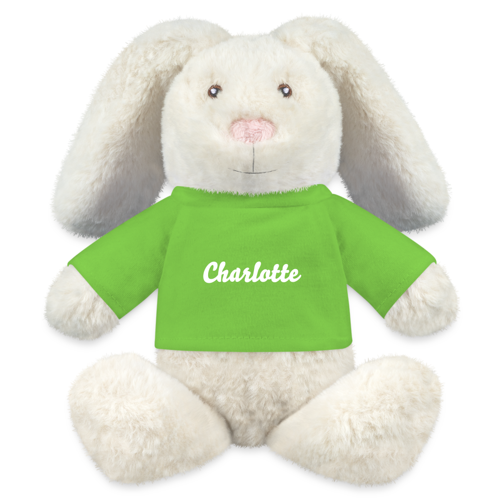 Doudou "Lapin" pour bébé personnalisable - light green