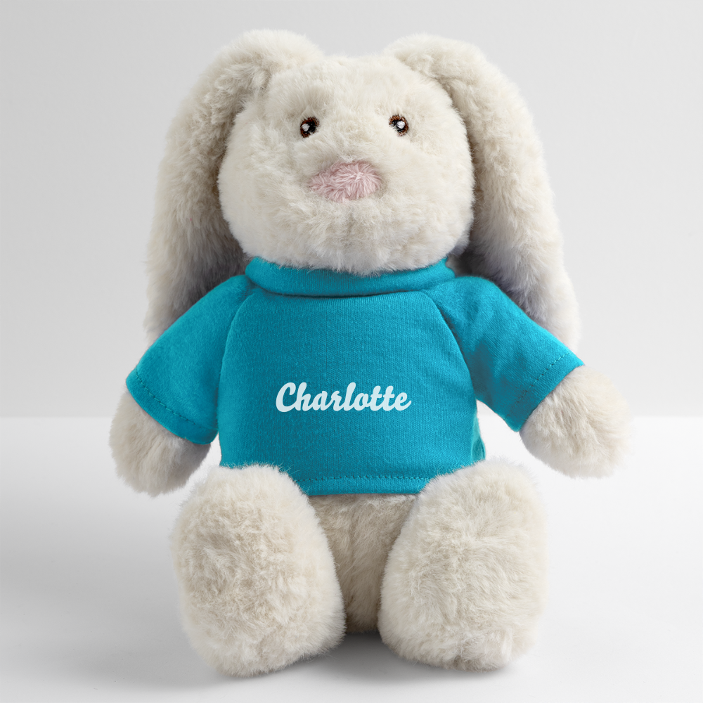 Doudou "Lapin" pour bébé personnalisable - atoll blue
